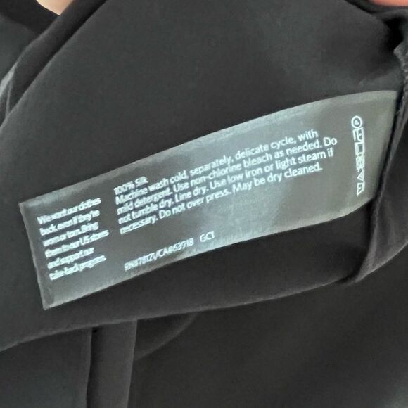 Eileen Fisher 100% Silk Sleeveless Black Dress Size Small NWT - Picture 8 of 9